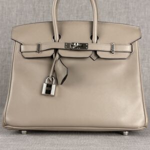 Hermès Birkin 25 – Gris Asphalt Swift with Palladium Hardware Full Set