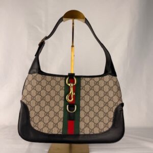 Gucci Web Stripe GG Canvas Shoulder Bag