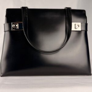Salvatore Ferragamo Gancini Leather Tote (With Strap)