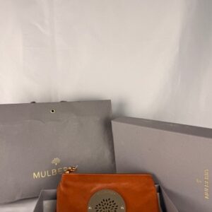 Mulberry Daria Leather Pouch Clutch (Full Set)