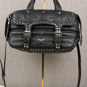 Zadig & Voltaire Ryder Studded Leather Bag – Black