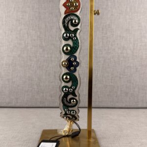 Dolce & Gabbana Multicolour Embellished Leather Shoulder Strap – New With Tags